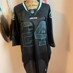 NY Jets Revis #24 Black & Green Jersey